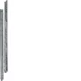 Hager UN06A profilo di montaggio universale, acciaio inox, 897 mm, 2 pz.