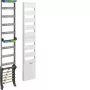 Hager ZH53XS modulo di montaggio distribuzione, 12 TE, 7 file, morsettiere N+PE, grigio chiaro