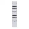 Hager ZH53XS modulo di montaggio distribuzione, 12 TE, 7 file, morsettiere N+PE, grigio chiaro