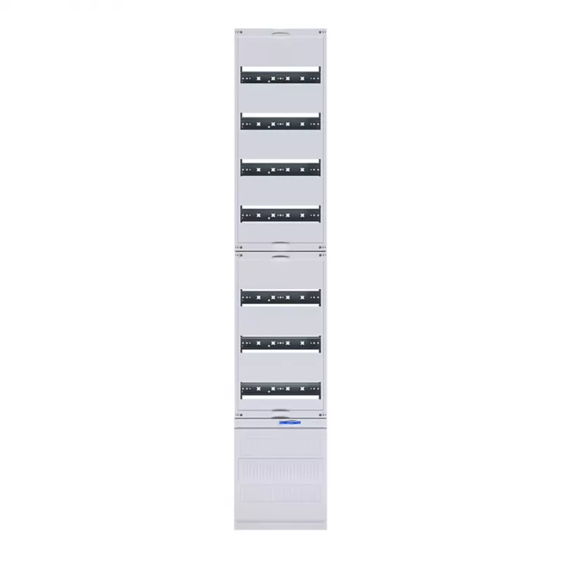 Hager ZH53XS modulo di montaggio distribuzione, 12 TE, 7 file, morsettiere N+PE, grigio chiaro