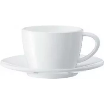 JURA set tazze da cappuccino, 2 tazze in porcellana e piattini, 180 ml, bianco 66501
