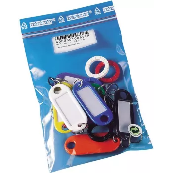 WEDO 262 portachiavi con gancio a S, colori assortiti, 10 pz.