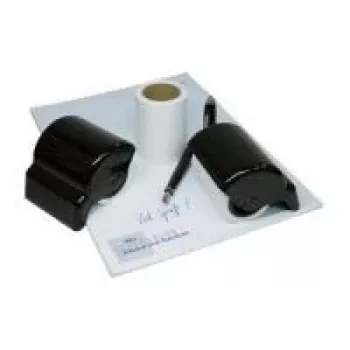 WEDO rotolo di ricambio per cancellino a rullo WEDO, carta assorbente bianca, 70 x 53 mm, 5 pz. (803)