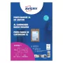 Avery 4839XL Set portanome con lanyard, A6, 105 x 148 mm, 50 set, lanyard blu