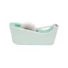 3M Scotch C18 Dispenser da tavolo verde menta con Magic Tape, 19 mm x 7,5 m, trasparente