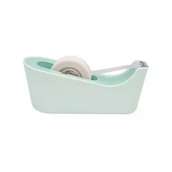 3M Scotch C18 Dispenser da tavolo verde menta con Magic Tape, 19 mm x 7,5 m, trasparente