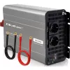 Qoltec Inverter a onda sinusoidale modificata 12V a 230V 3000W/6000W con USB, compatibile con LiFePO4 GEL AGM