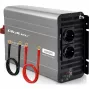 Qoltec Inverter a onda sinusoidale modificata 12V a 230V 3000W/6000W con USB, compatibile con LiFePO4 GEL AGM