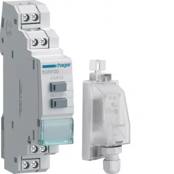 HAGER EGK100 Timer settimanale digitale con Bluetooth e montaggio su guida DIN