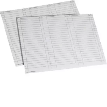 HAGER uniZ ZZ90A Fogli di marcatura A4 bianco 10 fogli