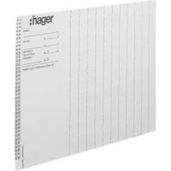 HAGER ZZ90B Fogli di etichettatura per moduli Legrand Mosaic, A4, bianco, confezione da 10