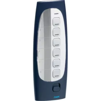 HAGER TU418 Telecomando radio 7 tasti 433,92 MHz rolling code per cancelli e barriere