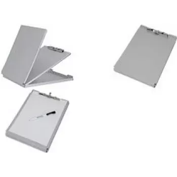 MAUL MAULcase portablocco con vano portaoggetti, DIN A4, alluminio, apertura 8 mm, apertura superiore, argento 2354808