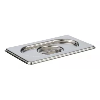 APS GN 1/9 coperchio 175 x 108 x 25 mm acciaio inox, senza incavo per mestolo, lavabile in lavastoviglie - 1 pezzo (81591)