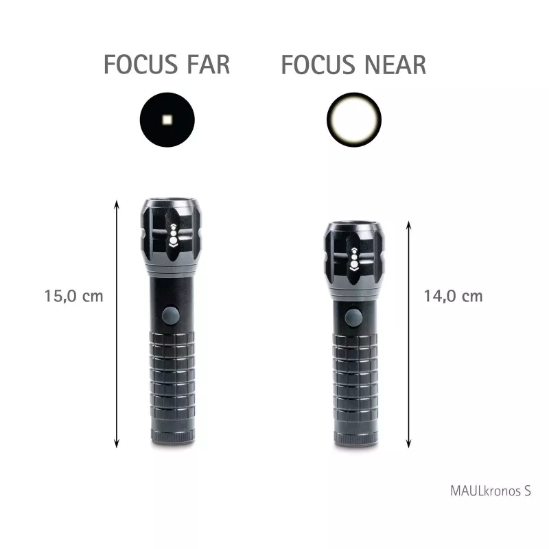 MAUL MAULkronos S torcia LED, 192 lumen, resistente agli schizzi d'acqua, nero 8182390