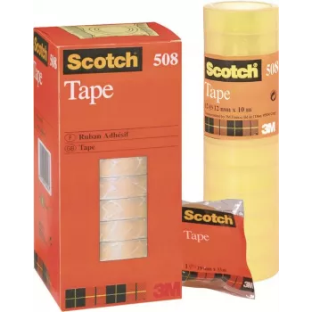 3M Scotch Magic Tape 508, 15 mm x 33 m, trasparente, 10 rotoli 5081533