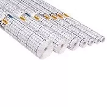 HERMA pellicola protettiva per libri, autoadesiva, 400 mm x 25 m, trasparente, PP lucido, con linee guida 7025