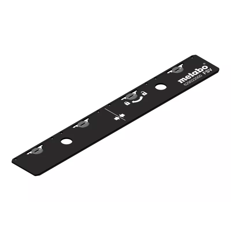 Metabo 629022000 connettore per guide di scorrimento, alluminio, nero, confezione da 2