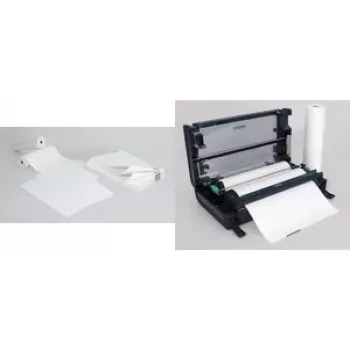 SIGEL TP111 carta continua premium termica, A4, 76 g/m² patinata top, bianca, perforazione a croce, con marca da bollo, 1000 fogli