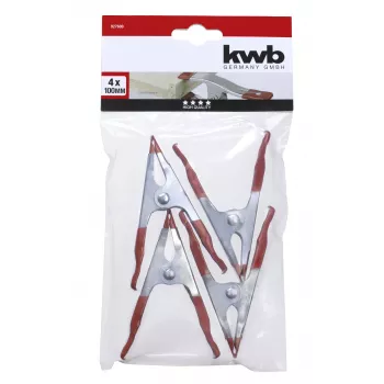 kwb morsetti a vite, lamiera d'acciaio, set da 4 pezzi, 100 x 35 mm 927600