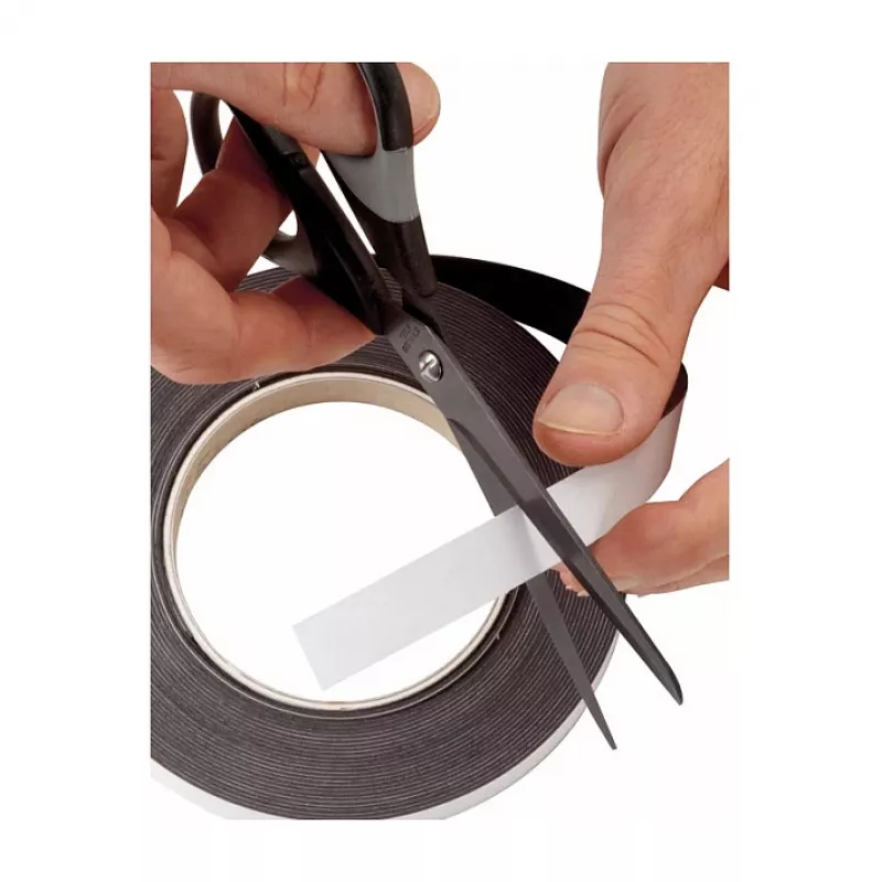 MAUL nastro magnetico adesivo 35 mm x 10 m, spessore 1 mm, marrone scuro, tagliabile 6156109
