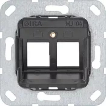 Gira supporto anello 560400 per Modular Jack 4, 2 posti, antracite