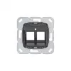 Gira supporto anello 560400 per Modular Jack 4, 2 posti, antracite