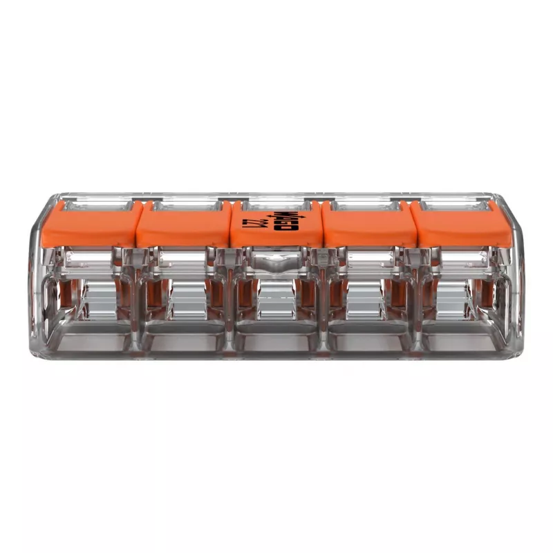WAGO 221-415 COMPACT morsetto di collegamento 5 conduttori 4 mm², confezione da 25