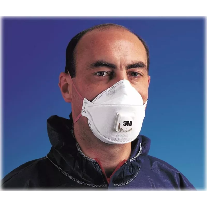 3M Aura 9332+ maschera respiratoria monouso FFP3 con valvola Cool Flow, confezione da 10