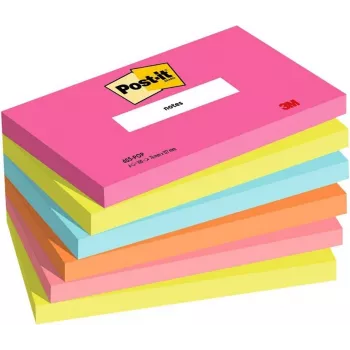 3M Post-it Notes 655-6-POP, 127 x 76 mm, Powerpink, 100 fogli, riposizionabili