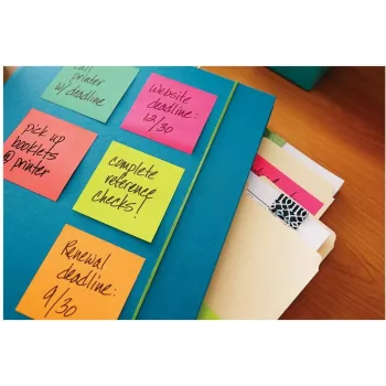 3M Post-it Notes 655-6-POP, 127 x 76 mm, Powerpink, 100 fogli, riposizionabili
