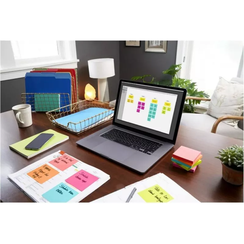 3M Post-it Notes 655-6-POP, 127 x 76 mm, Powerpink, 100 fogli, riposizionabili