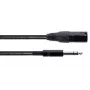Cordial EM 1 MV cavo audio XLR su jack TRS 6,3 mm 1 m nero 14810