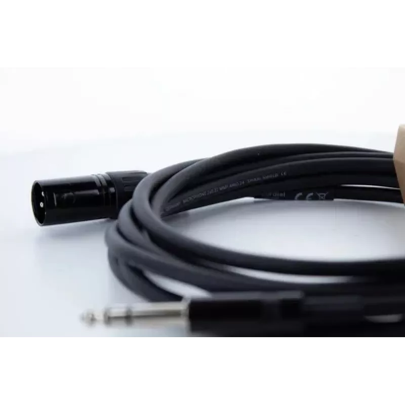 Cordial EM 1 MV cavo audio XLR su jack TRS 6,3 mm 1 m nero 14810
