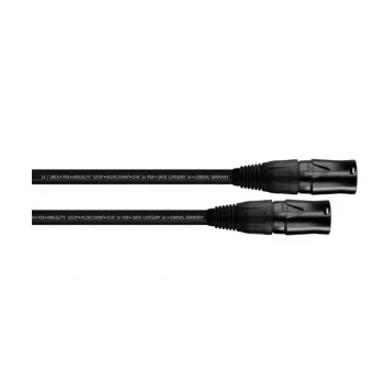 Cordial 15555 cavo patch RJ45 CAT 5e S/UTP 0,5 m nero guaina PUR