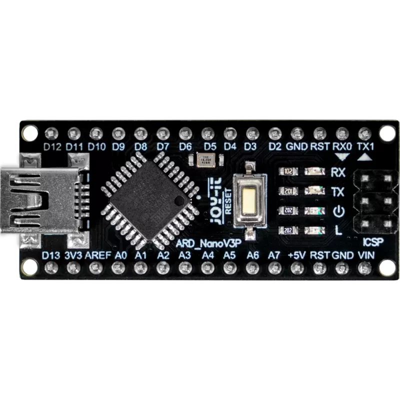 Joy-IT ARD Nano V3P scheda Nano compatibile Arduino ATmega328P Mini-USB