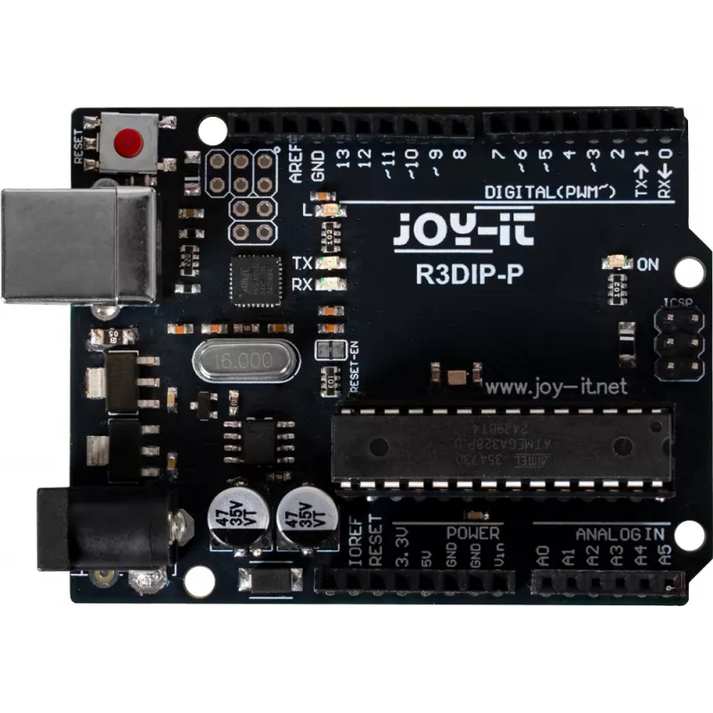 Joy-IT ARD_R3DIP-P scheda microcontrollore compatibile Arduino UNO R3 con ATmega328P DIP
