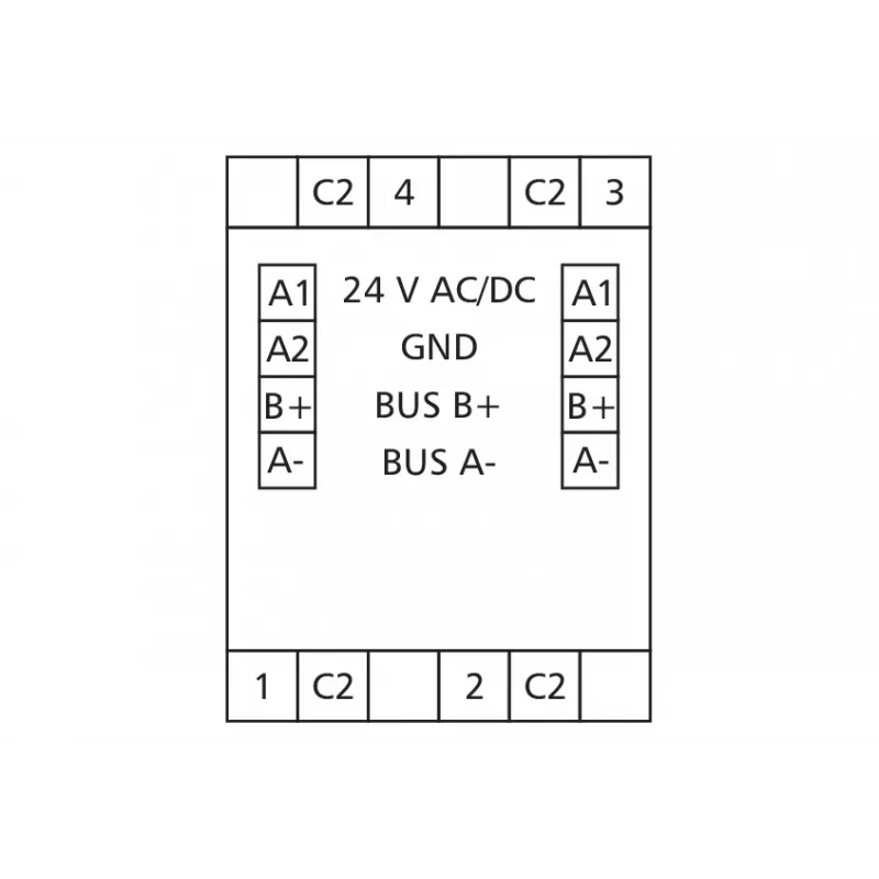 METZ MR-F-AO4 modulo di uscita analogica Modbus RTU, 4 canali, RS485, 16 bit, guida DIN 110835130270