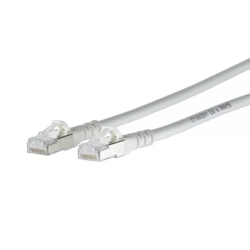 METZ CONNECT 1308450388-E cavo patch di rete Cat6a S/FTP, RJ45, 0,3 m, bianco