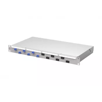 METZ CONNECT VIK modulo in fibra ottica 6xLC-Duplex OS2 monomodale, 12 fibre, lucidatura PC, grigio chiaro 1504507406-F