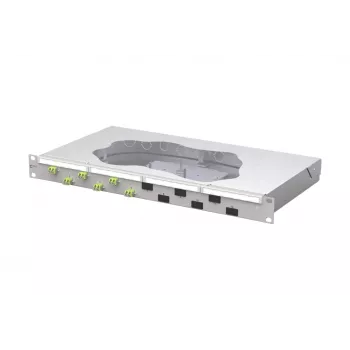 METZ CONNECT pannello patch con giunzioni in fibra ottica 6xLC-D OM5 1U montaggio rack 19 pollici 1504587M06-F