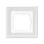 MDT cornice in vetro 1 canale bianca per moduli 63mm BE-GTR163W.01