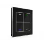 MDT tasto in vetro II Light 4 canali RGBW nero BE-GTL4TS.01S