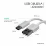 Flexline cavo USB di ricarica e sincronizzazione, USB-A su USB-C, 2.0, ABS, bianco, 0,5m (FL31-13040)
