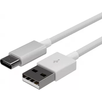 FLEXLINE FL31-13043 cavo USB-A su USB-C di ricarica e sincronizzazione, 2.0, ABS, bianco, 2m