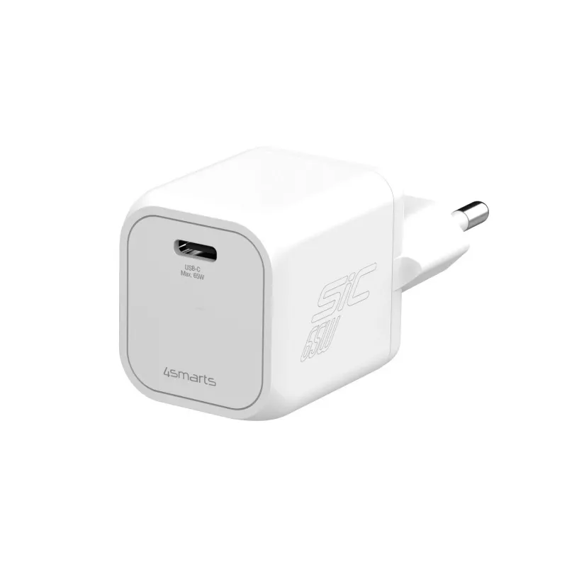 4smarts PDPlug SiC 65W caricabatterie da parete USB-C, bianco