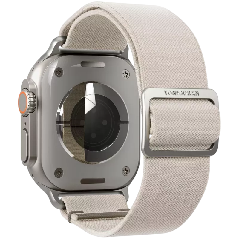 VONMÄHLEN Classic Nylon Loop per Apple Watch 40/41/42mm, Crema