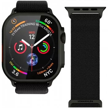 VONMÄHLEN Classic Nylon Loop 44, 45, 46, 49mm One Size All, Nero