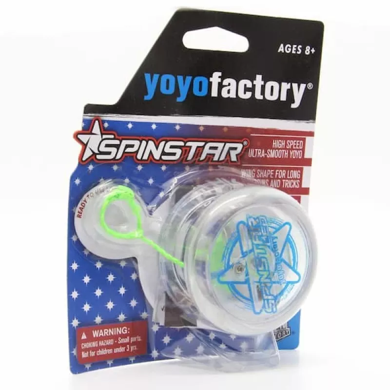 YoYoFactory Spinstar yo-yo per principianti e intermedi blu luminoso al buio