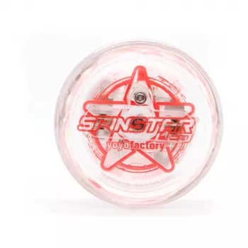 YoYoFactory Spinstar yo-yo per principianti e intermedi rosso luminoso al buio
